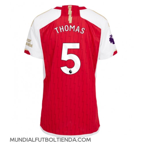 Camiseta Arsenal Thomas Partey #5 Primera Equipación Replica 2023-24 para mujer mangas cortas